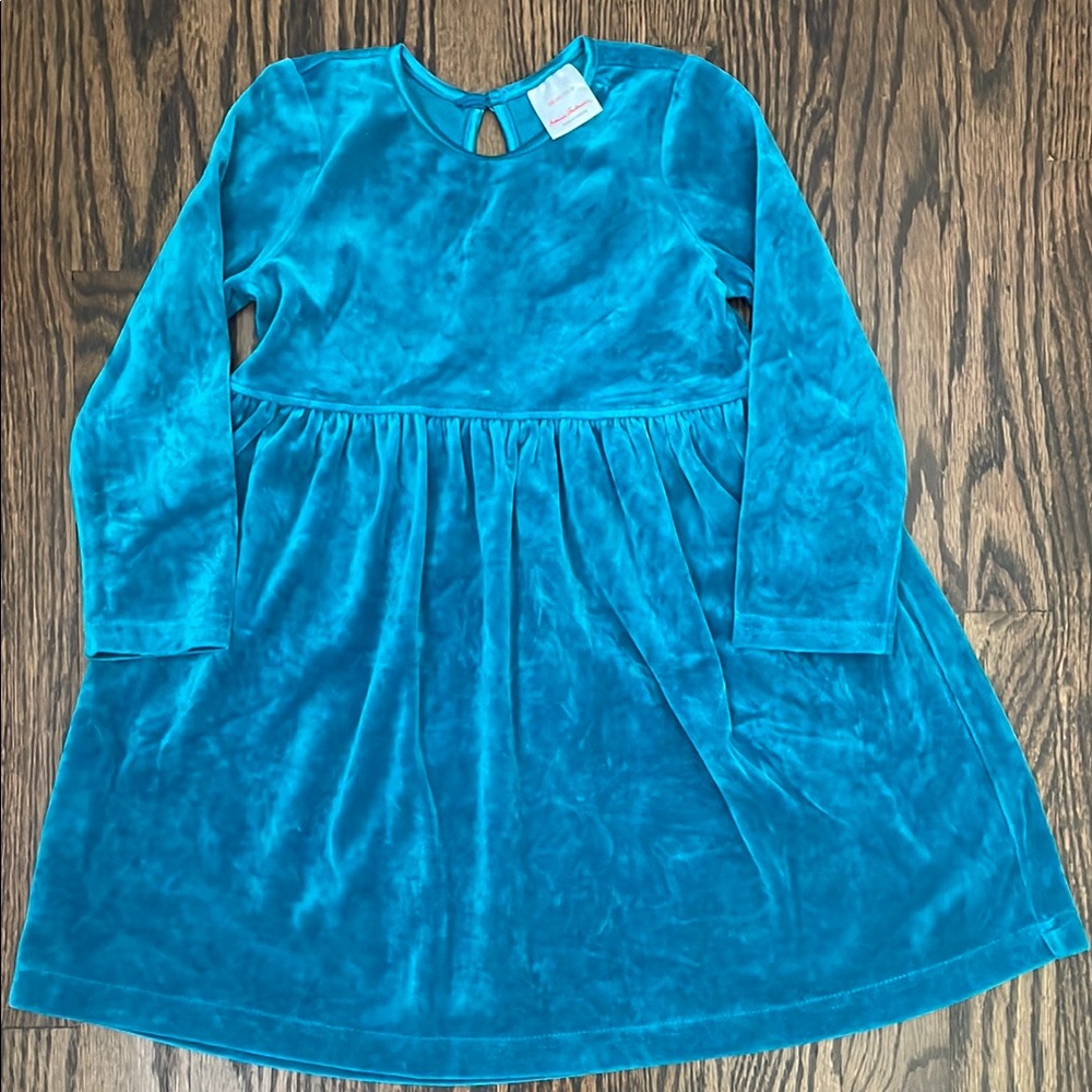 Blue Velvet Kids Dress